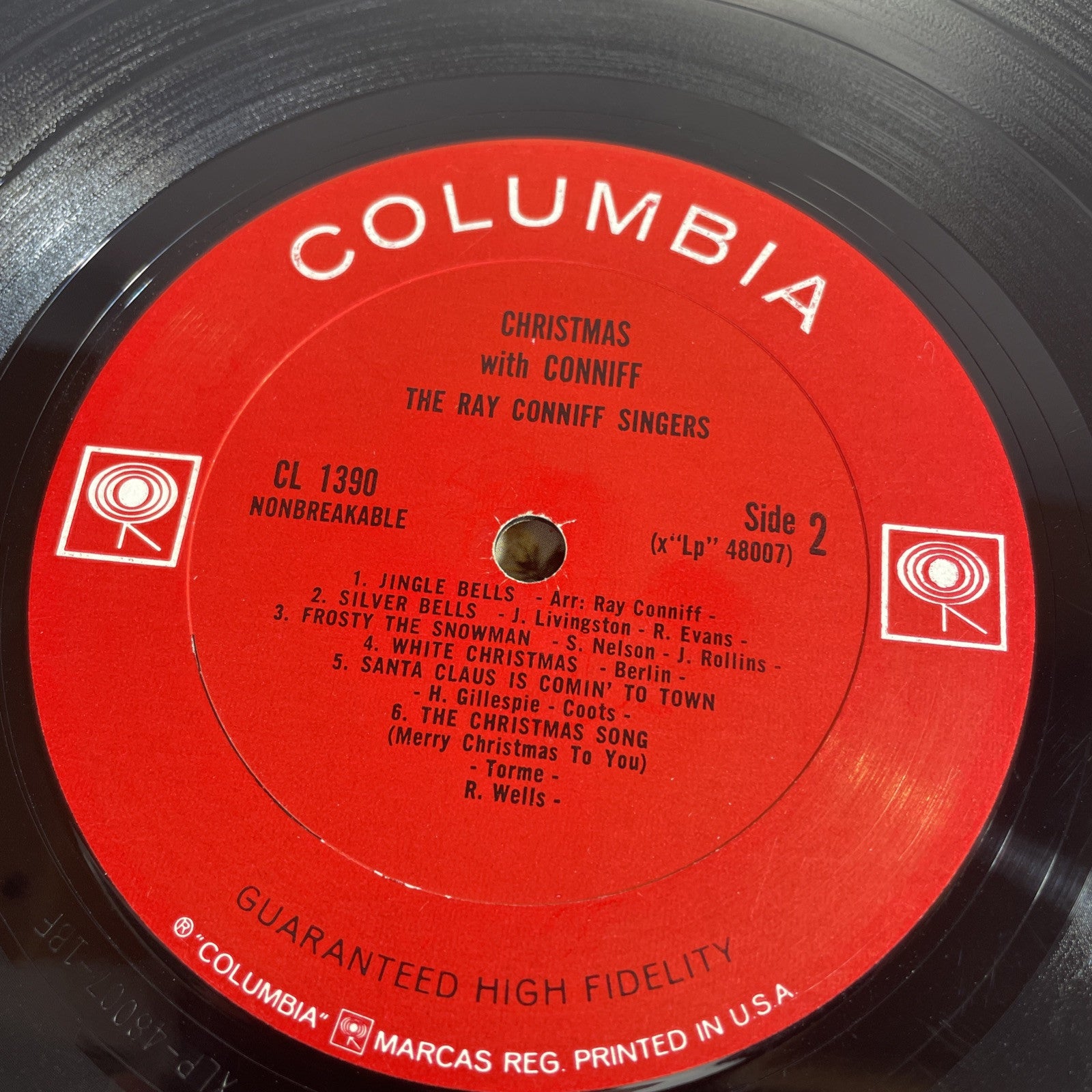 CHRISTMAS WITH CONNIFF RAY CONNIFF No Inner COLUMBIA RECORDS VINYL LP CS 8185