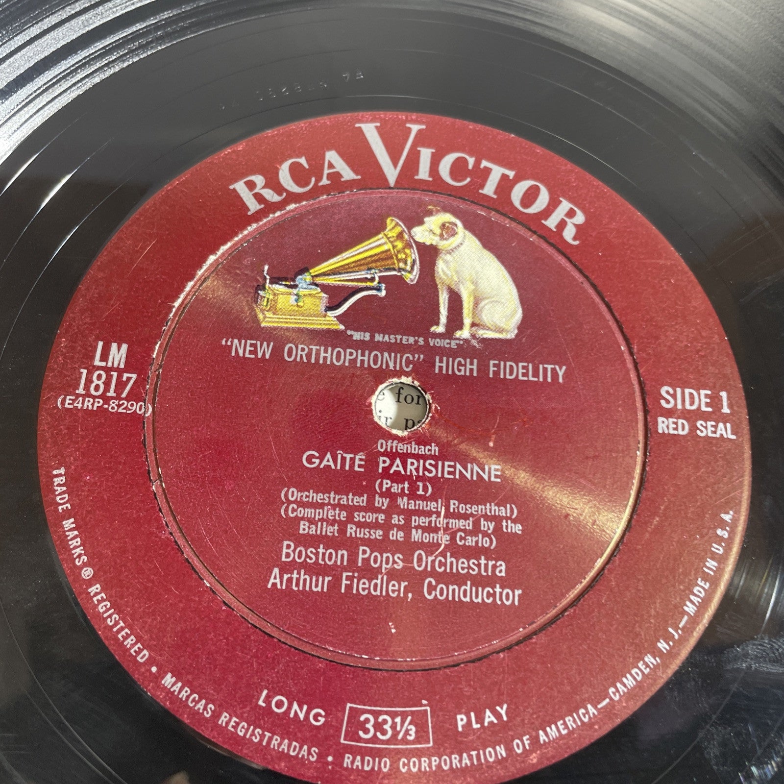 [CLASSICAL]~EXC LP~OFFENBACH~MEYERBEER~BOSTON POPS~Gaite Parisienne~Les Patineur