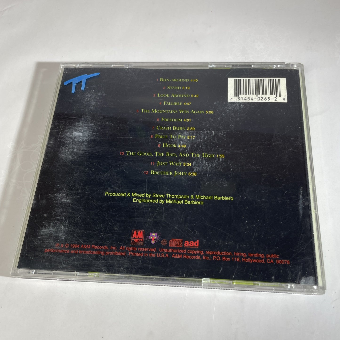 Four, Blues Traveler Original 1994 Album Complete Run Around Hook