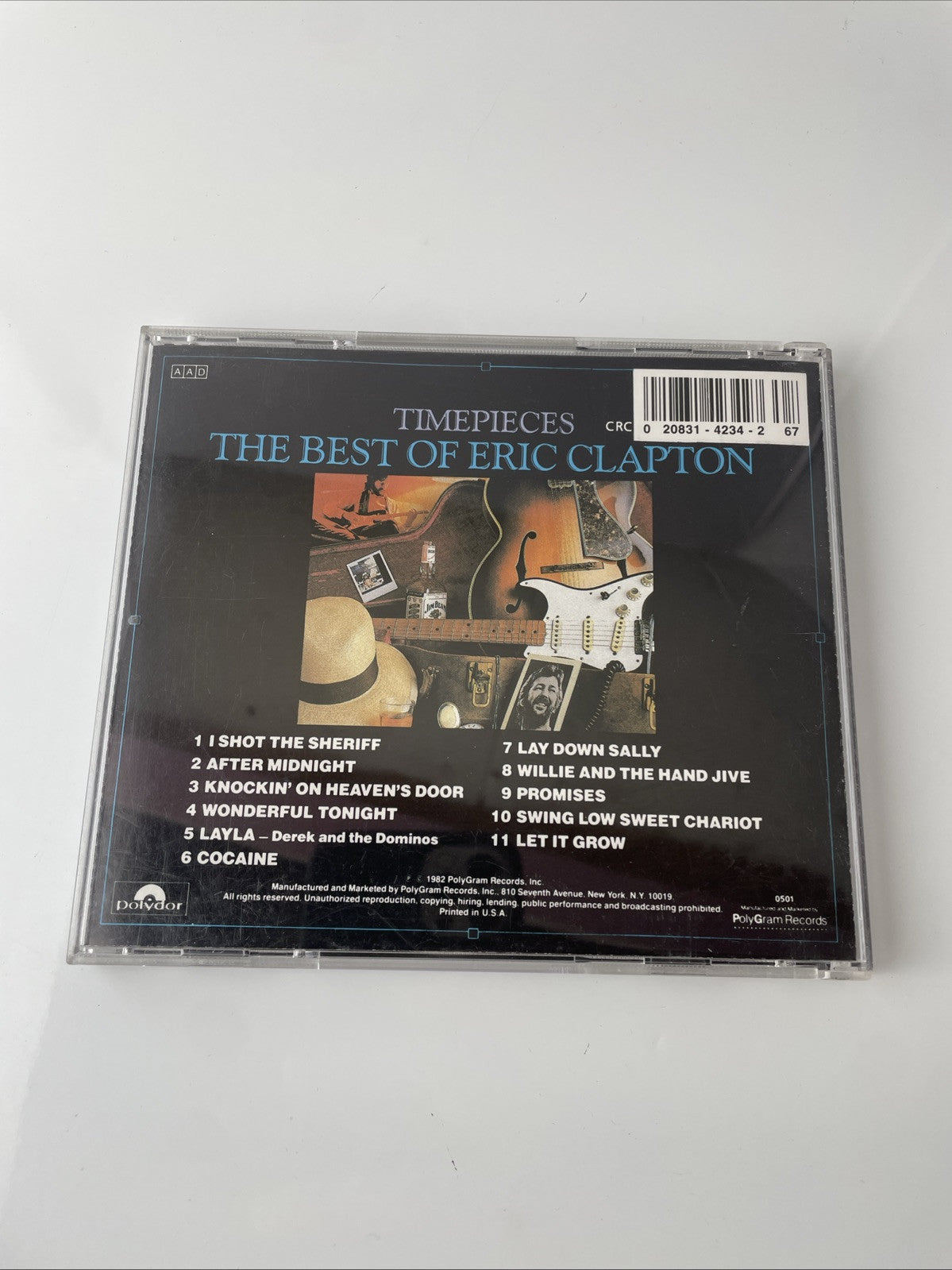 Timepieces-The Best of Eric Clapton (CD) VG Disk Greatest Hits Guitar