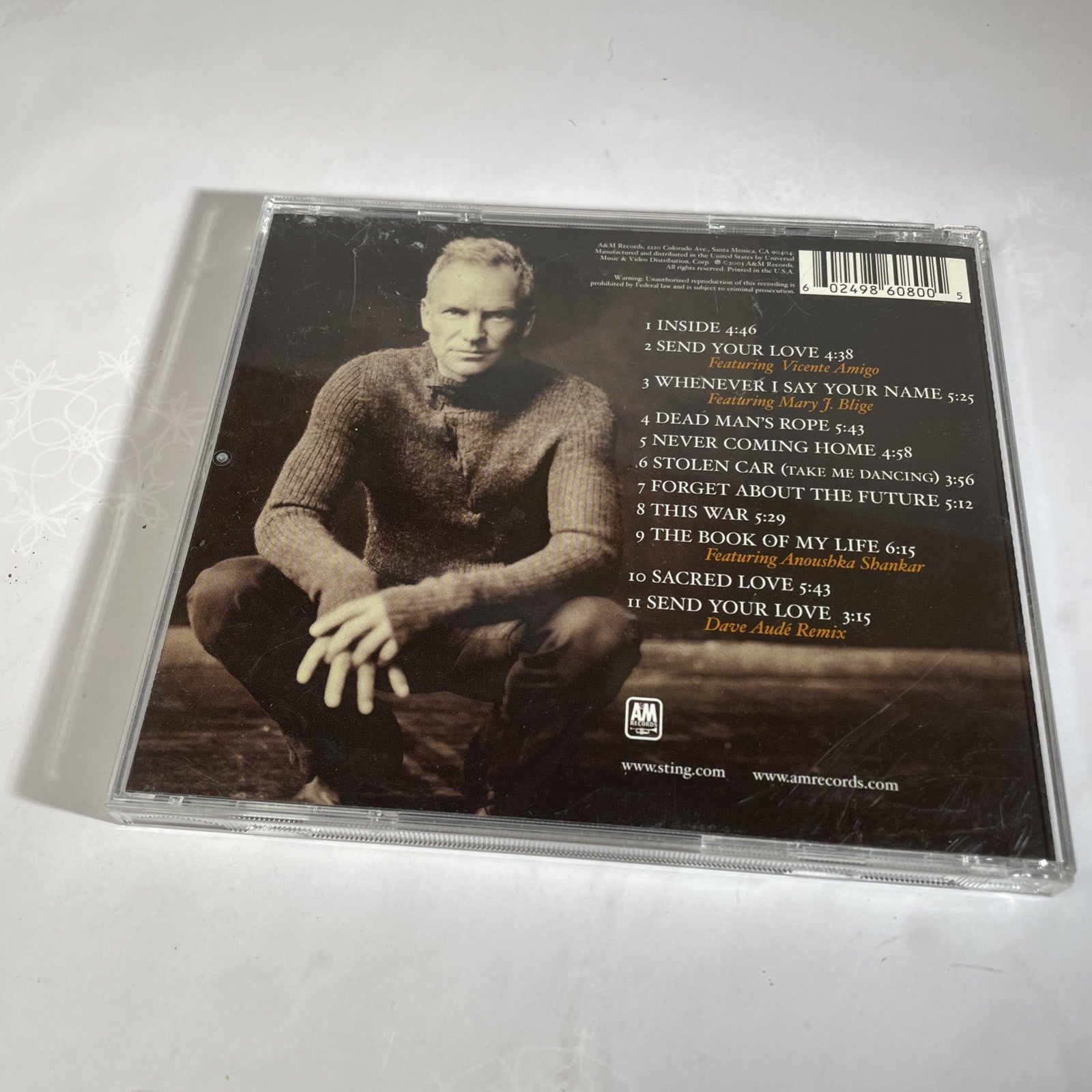Sacred Love - Audio CD By Sting - VERY GOOD