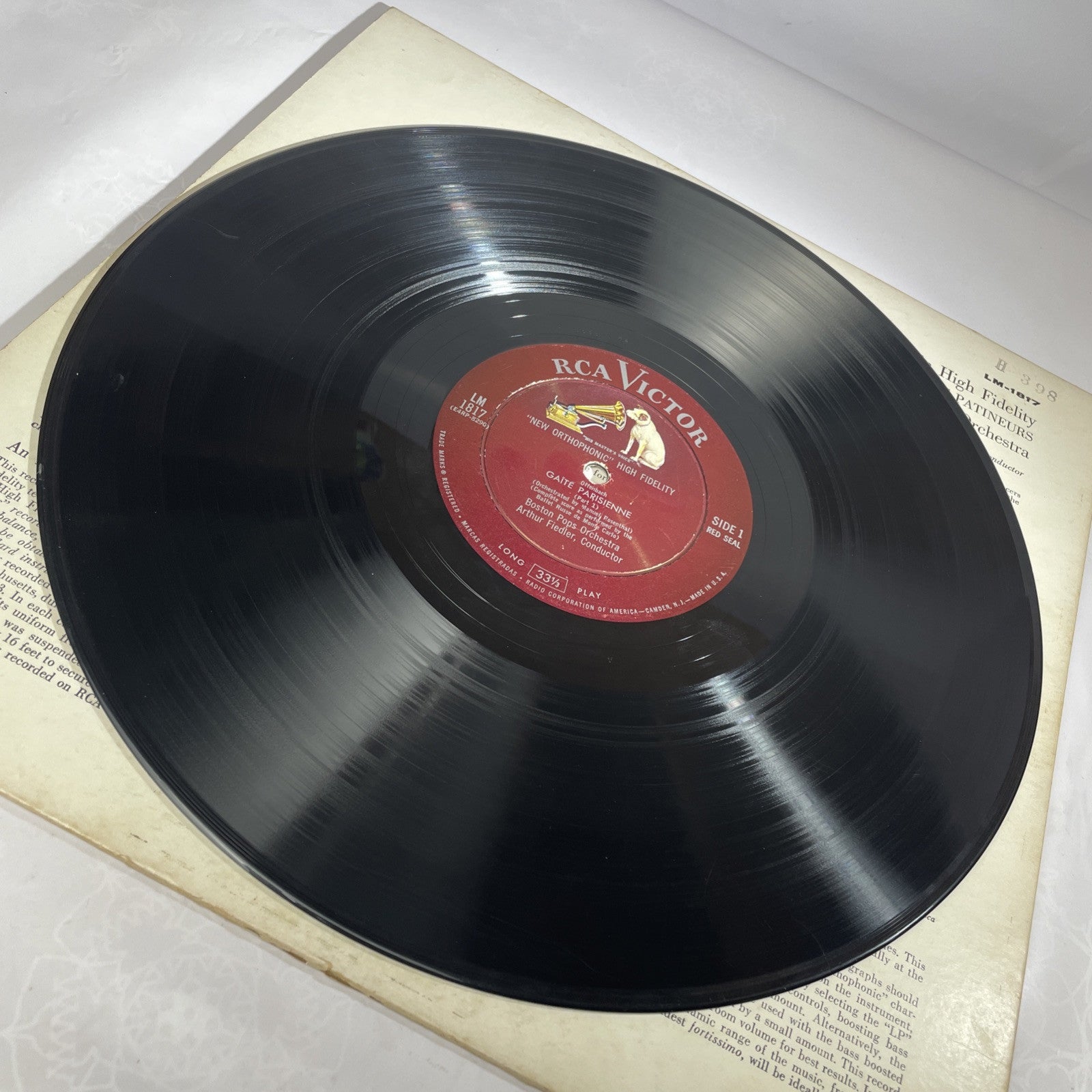 [CLASSICAL]~EXC LP~OFFENBACH~MEYERBEER~BOSTON POPS~Gaite Parisienne~Les Patineur