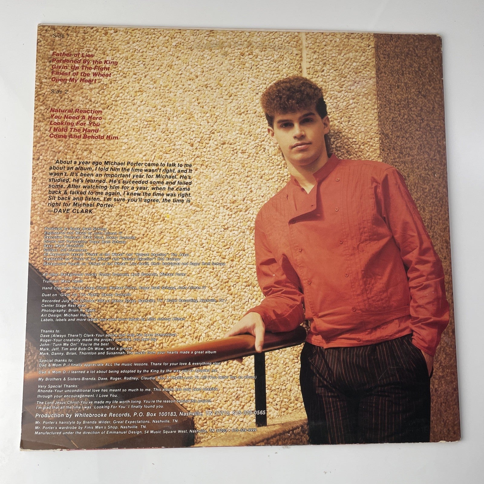 Michael Porter Open My Heart LP WhiteBrooke Records Rare Solo Vinyl Album