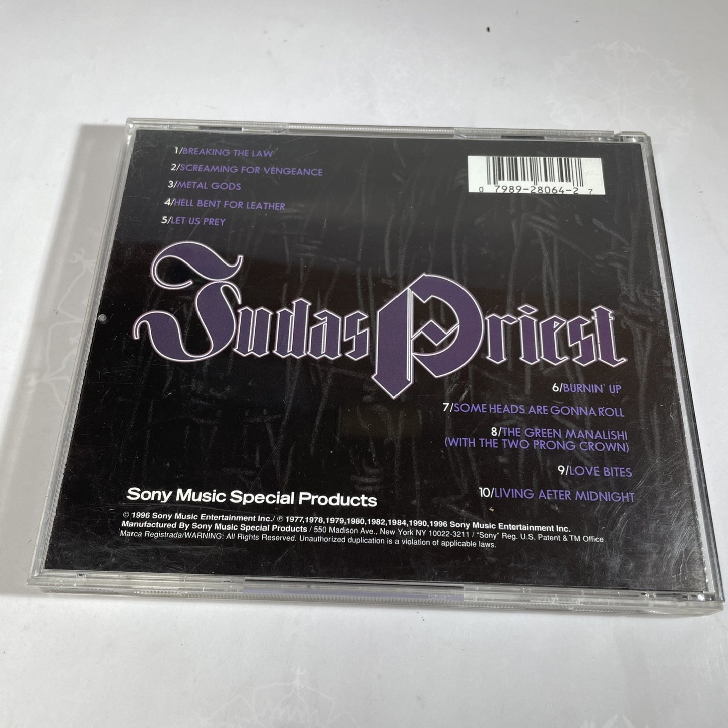 Judas Priest - Prisoners Of Pain CD 90s US press iron maiden metallica fight