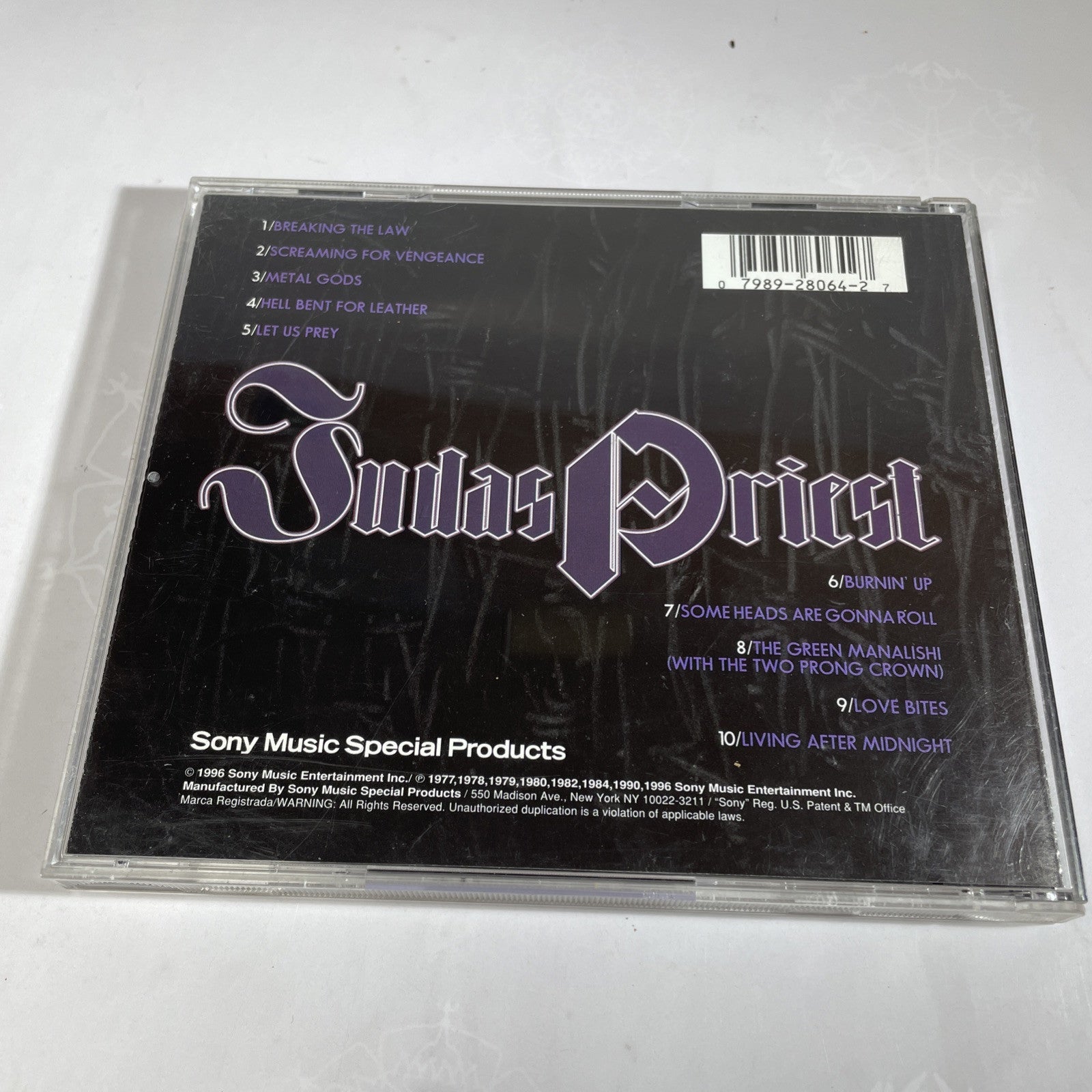 Judas Priest - Prisoners Of Pain CD 90s US press iron maiden metallica fight