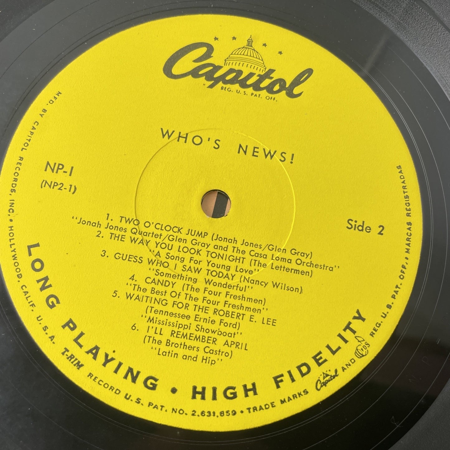 Who's News - numerous artists promo album Capitol records 33 