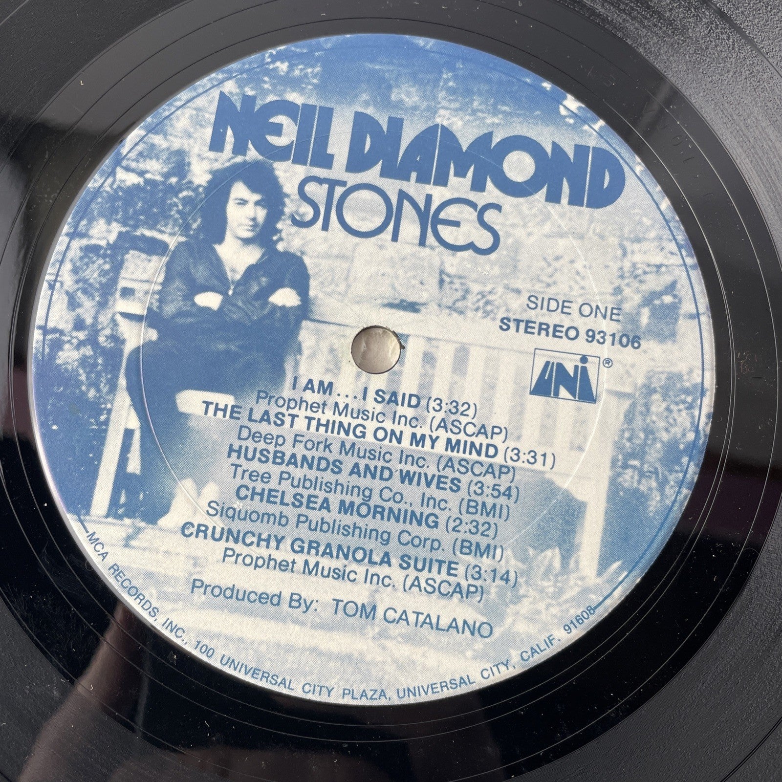 Neil Diamond - Stones LP Vinyl Record 1971 1st Pressing MCA 93106 w/ Envelope