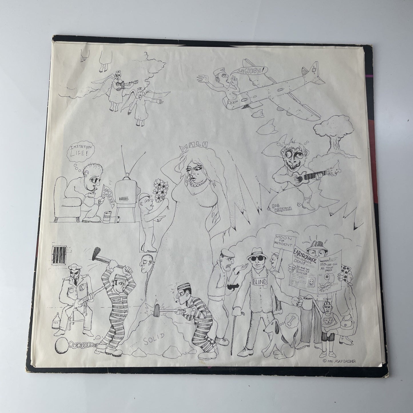 PROMO stamp Warner 1981 ROBIN LANE & THE CHARTBUSTERS Imitation Life lp vinyl