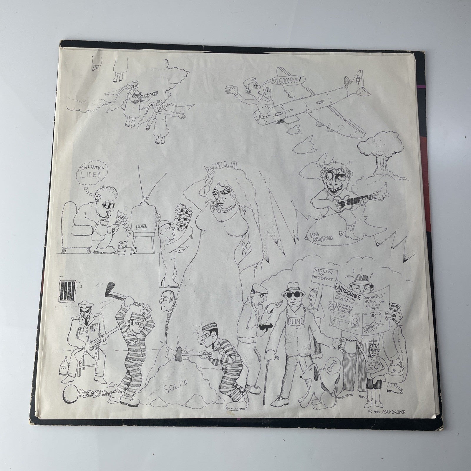 PROMO stamp Warner 1981 ROBIN LANE & THE CHARTBUSTERS Imitation Life lp vinyl