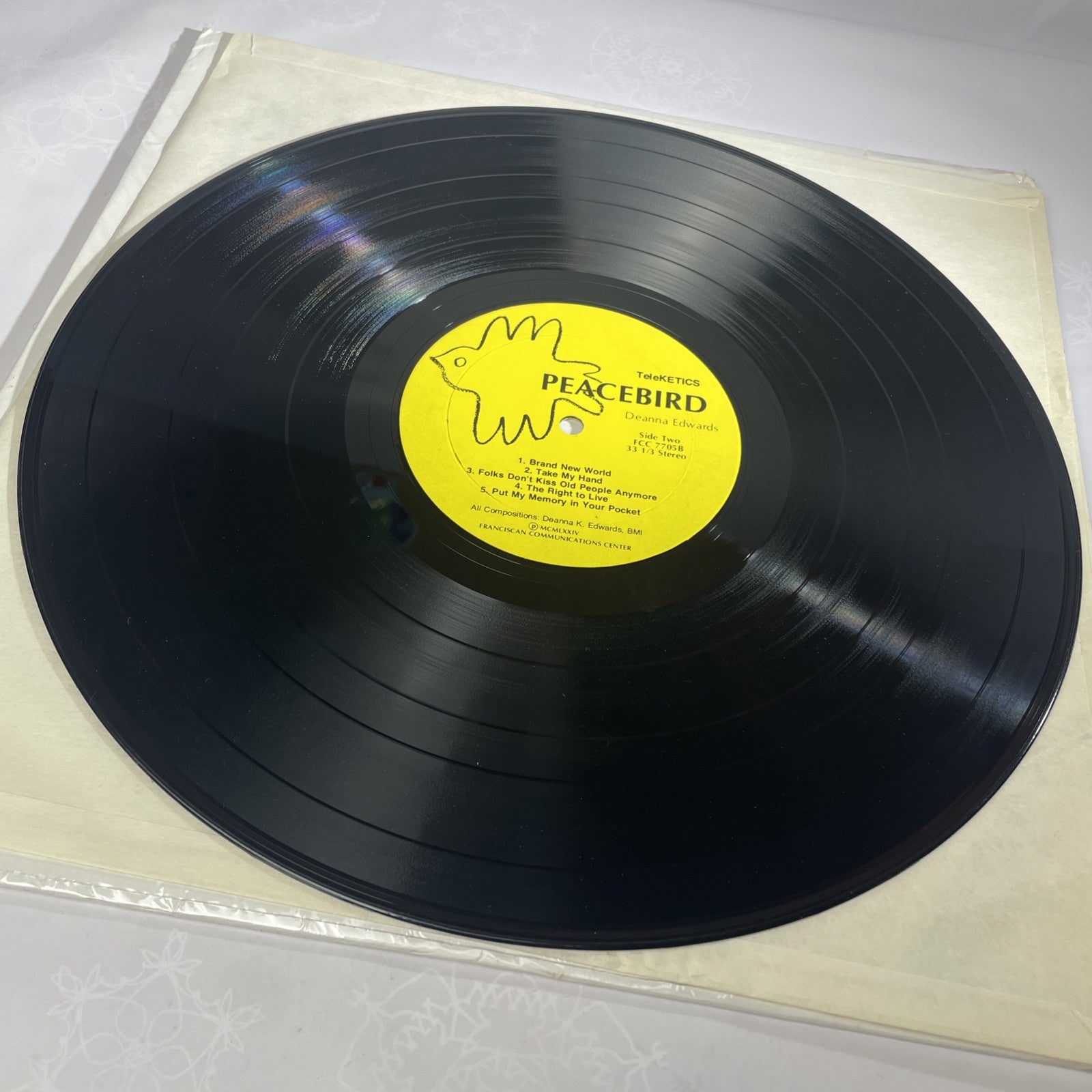 Deanna Edwards Peacebird 1974 LP Vinyl Record Album A Teleketics Release
