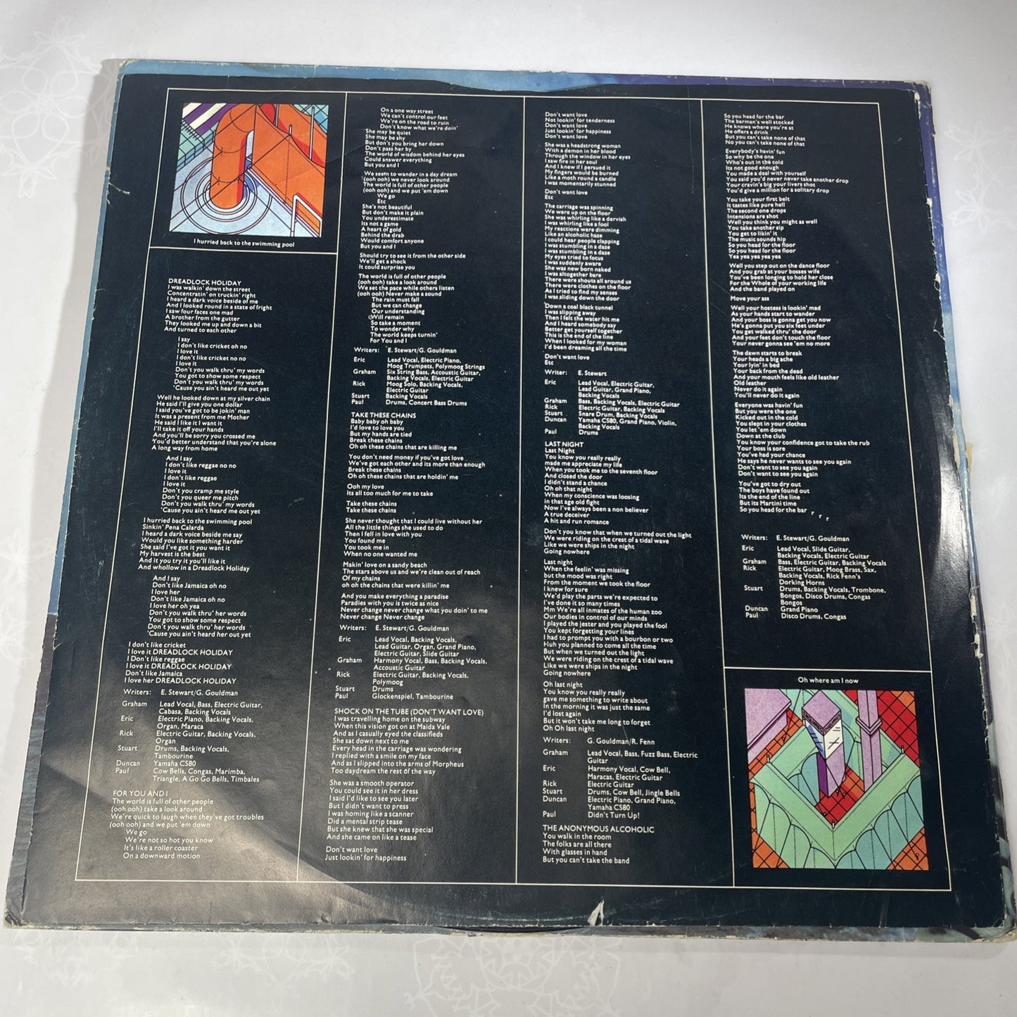 Promo 10cc Bloody Tourists Vinyl LP Polydor 1978 Rock Gatefold Dreadlock Holiday