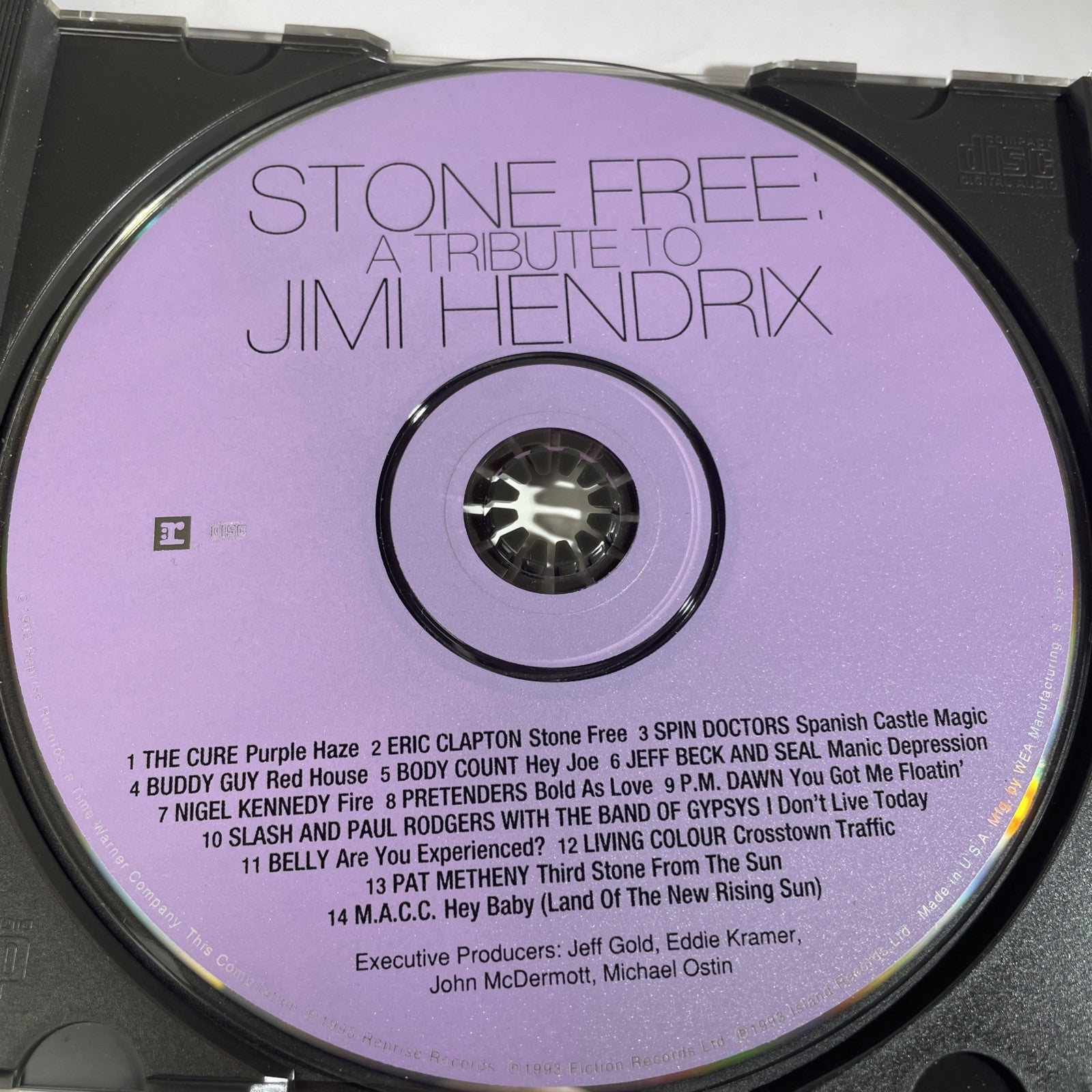 Stone Free A Tribute to Jimi Hendrix By Various Artists 1993 CD🎶 Rare Retro