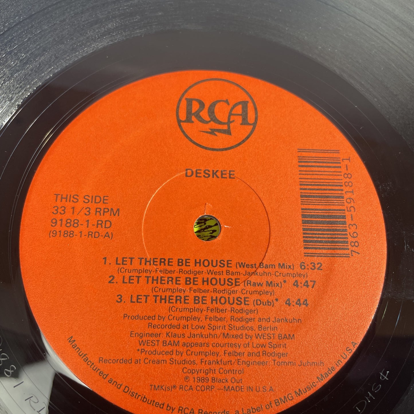 Deskee 1990 Let There Be House Vinyl LP Record REMIX ALBUM Maxi-Single.