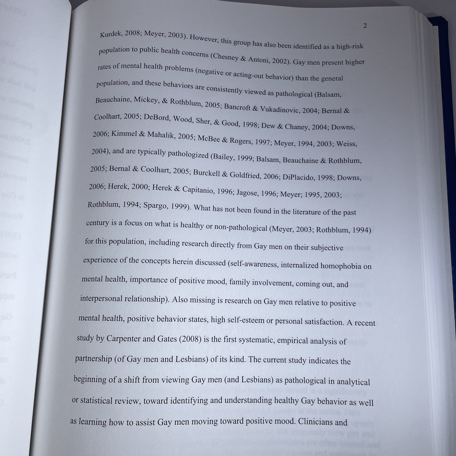 Dissertation Book 2009 Argosy California College Healthy Behavior Gay Male Study