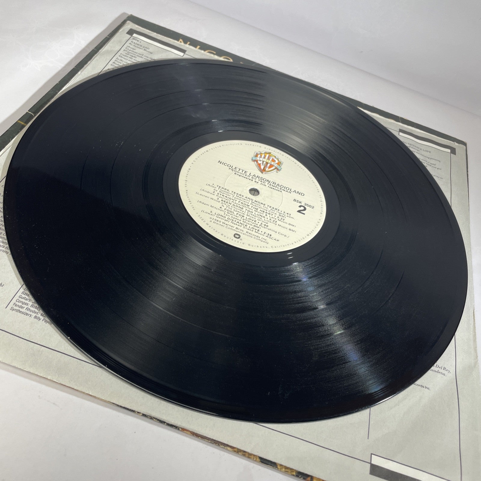 Rare Promo Stamp NICOLETTE LARSON--RADIOLAND--VINYL ALBUM Warner Bros Original