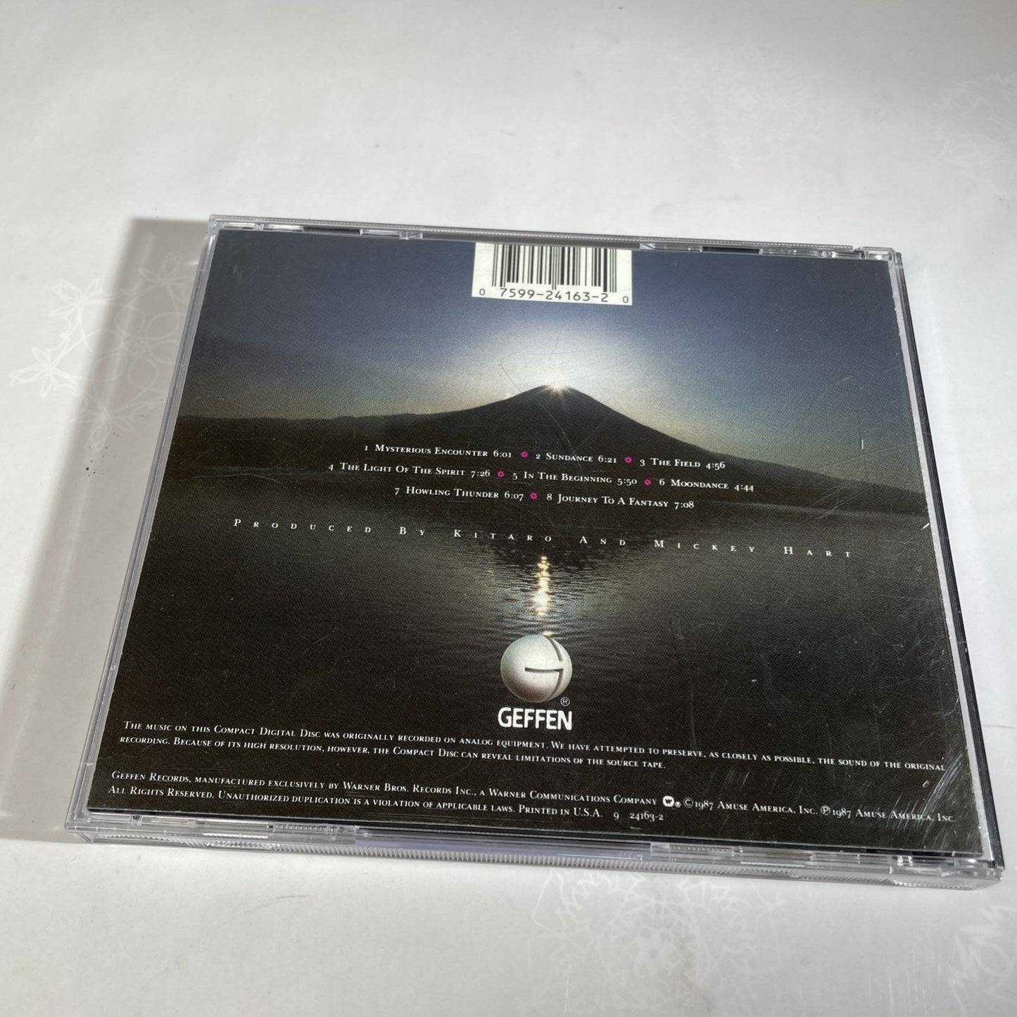 The Light of the Spirit by Kitaro CD Geffen 1987 Super Fast Shipping Rare 80s