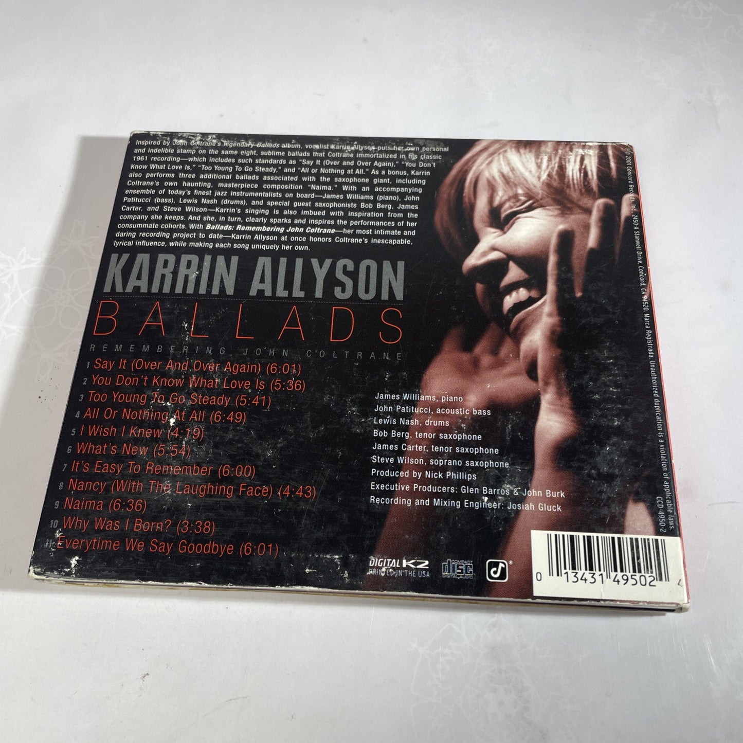Ballads: Remembering John Coltrane By Karrin Allyson (CD, 2001)