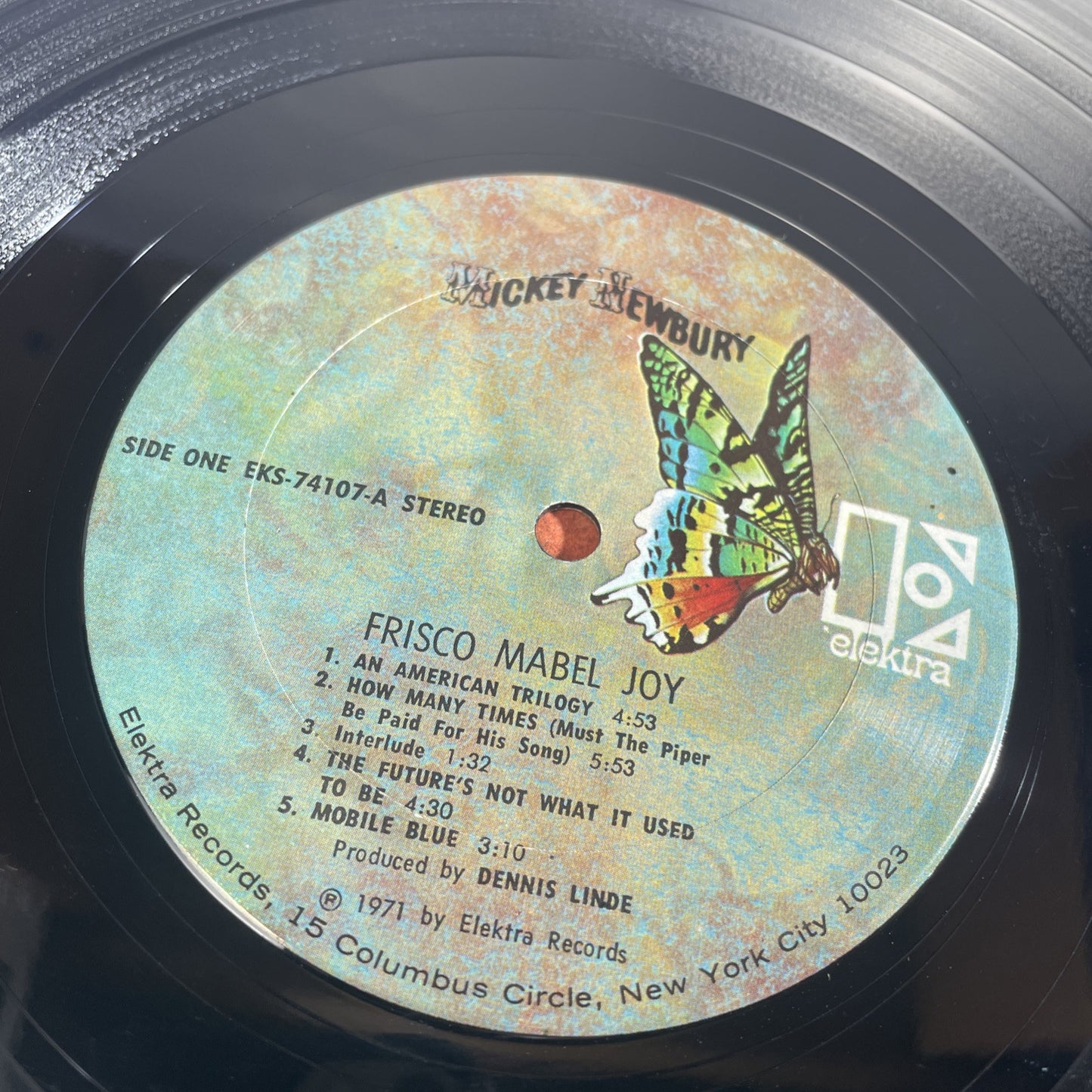 Mickey Newbury - Frisco Mabel Joy Vinyl LP Clean! VG++ FULLY TESTED