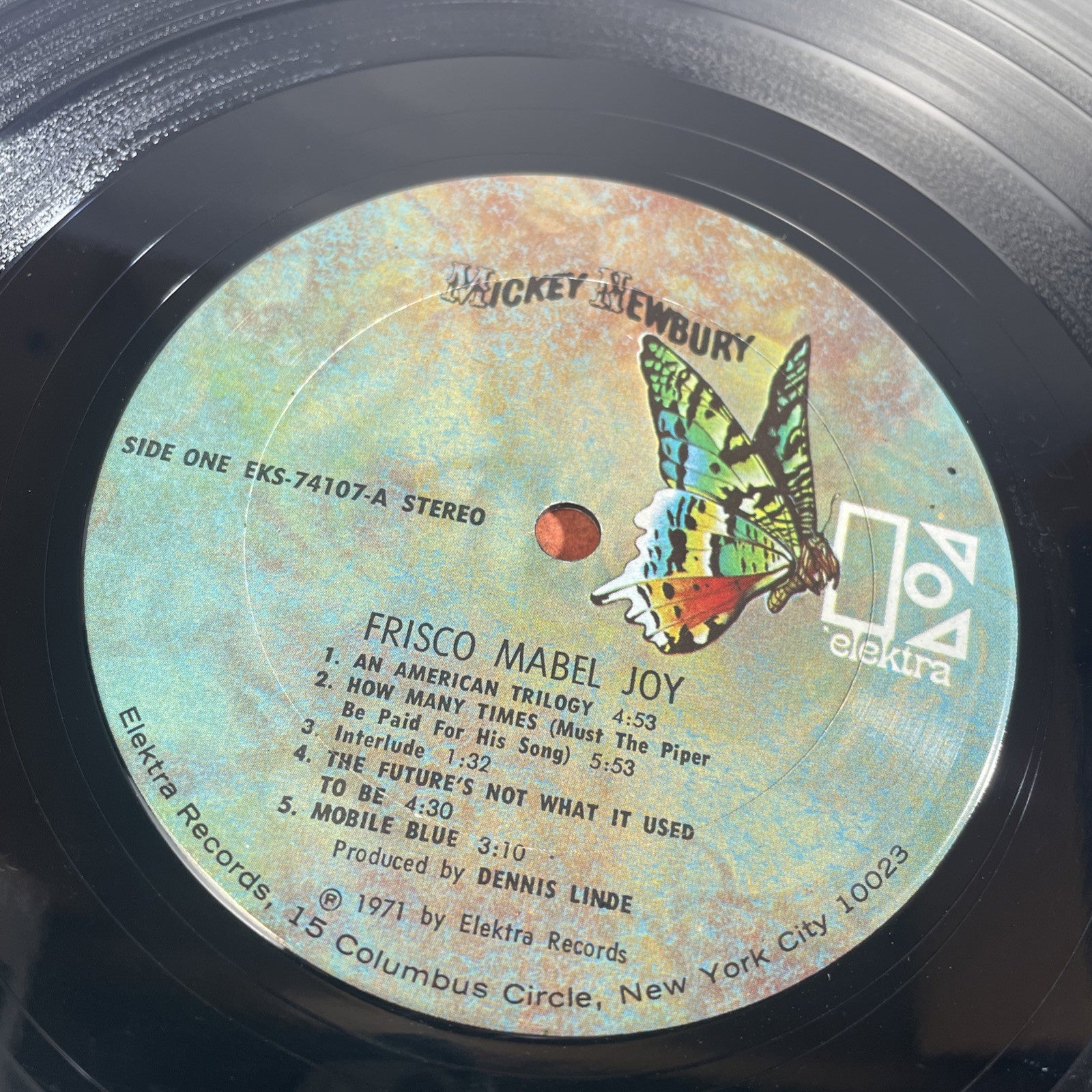 Mickey Newbury - Frisco Mabel Joy Vinyl LP Clean! VG++ FULLY TESTED