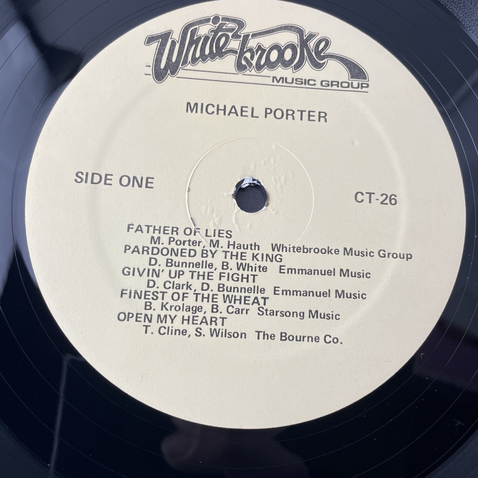 Michael Porter Open My Heart LP WhiteBrooke Records Rare Solo Vinyl Album