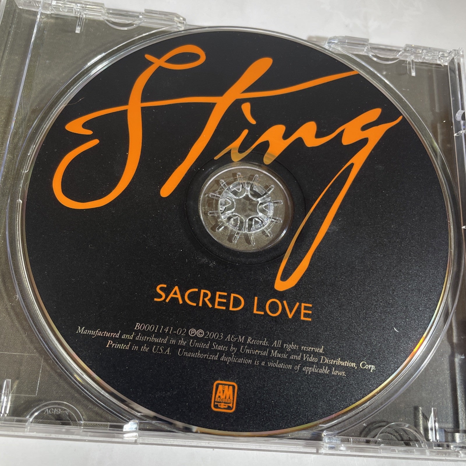 Sacred Love - Audio CD By Sting - VERY GOOD
