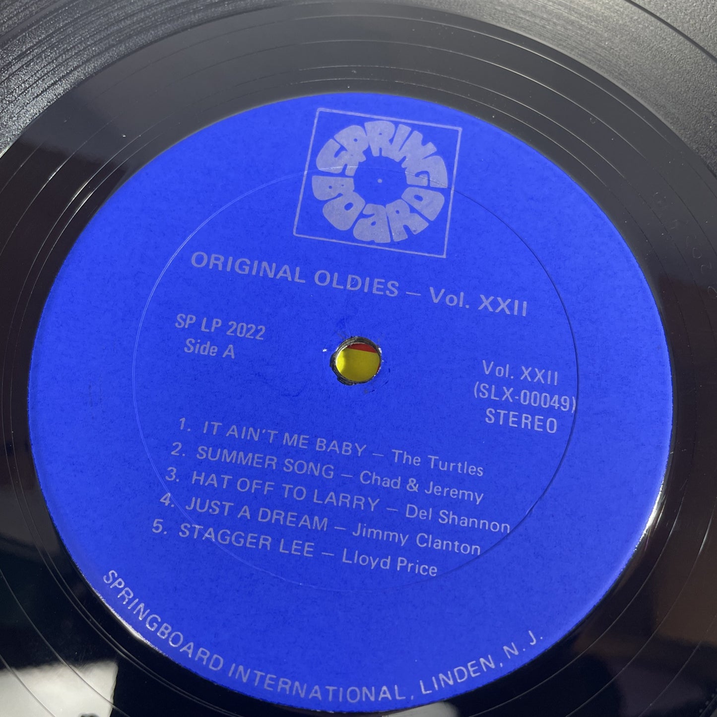 Original Oldies Vol 22 LP Springboard Vinyl Rock Soul RnB Compilation VG Rare