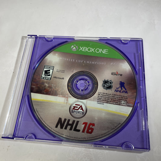 NHL 16 (Microsoft Xbox One, 2015) **DISC ONLY** Hockey Sports Game 2016