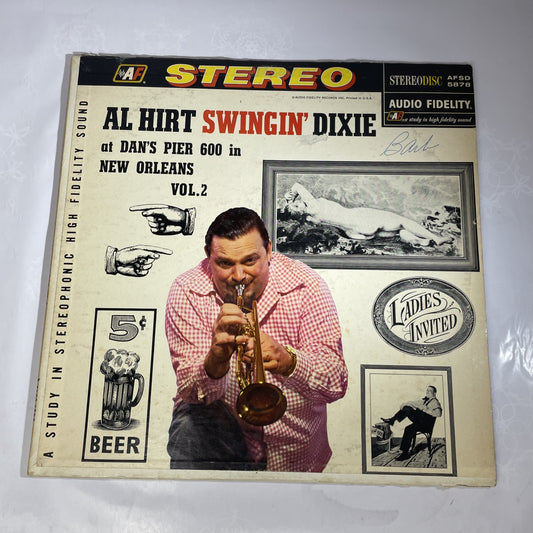AL HIRT SWINGIN' DIXIE  AT DAN'S PIER 600 IN NEW ORLEANS VOL. 2 12" 33 RPM  EX