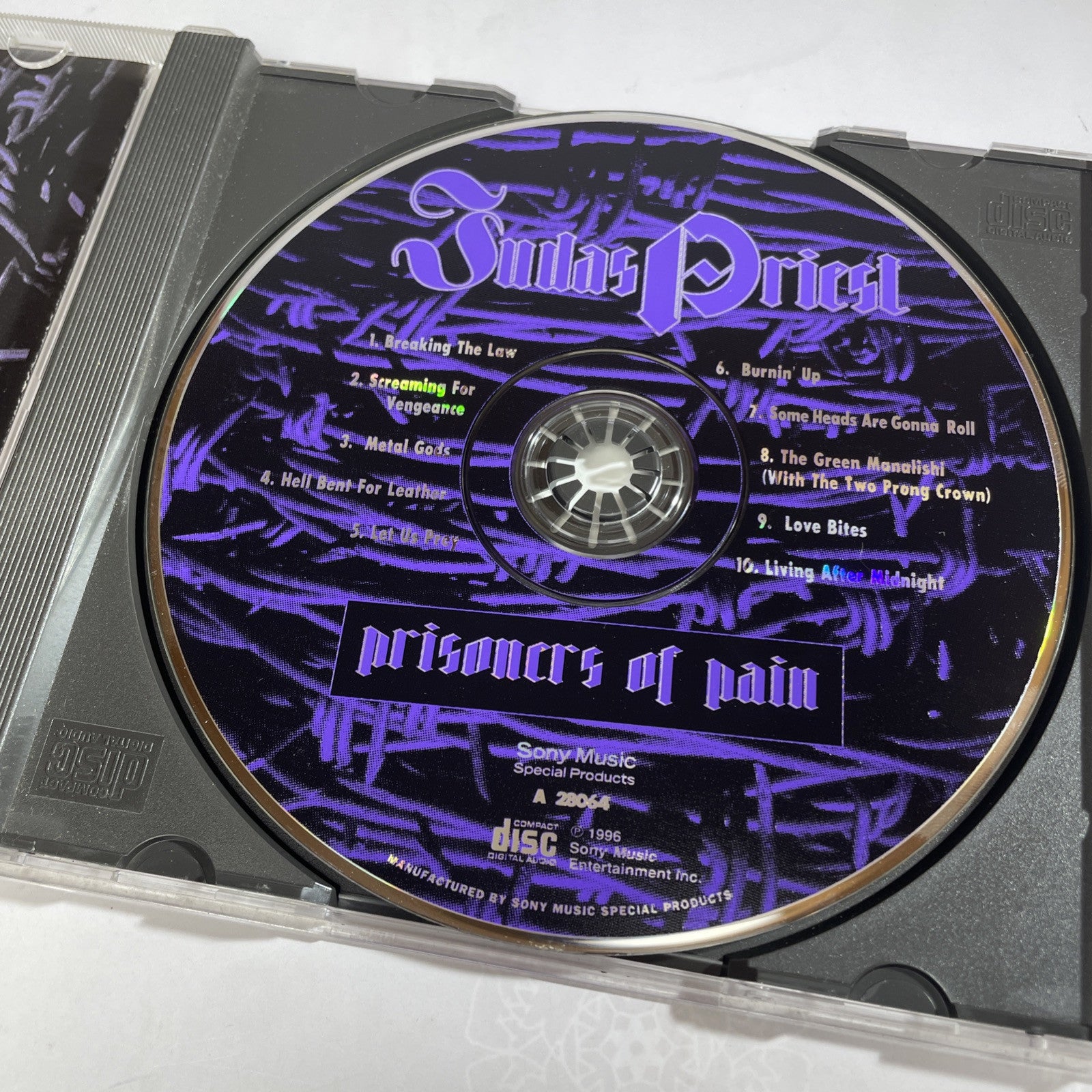 Judas Priest - Prisoners Of Pain CD 90s US press iron maiden metallica fight