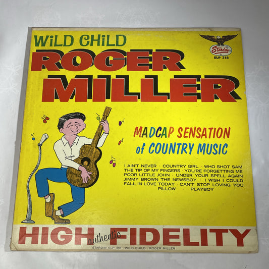 ROGER MILLER WILD CHILD LP 12" VINYL RECORD VG STARDAY Vintage