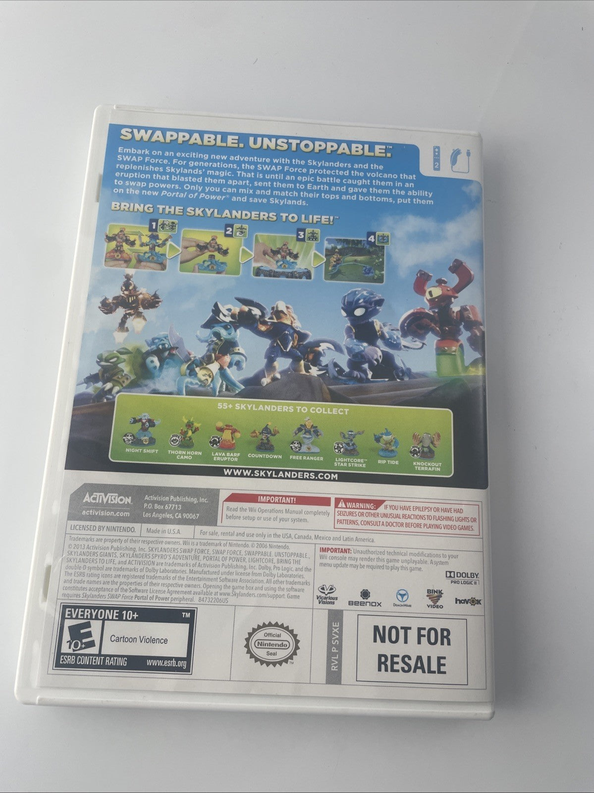 Skylanders Swap Force - Nintendo Wii Game Only ML338