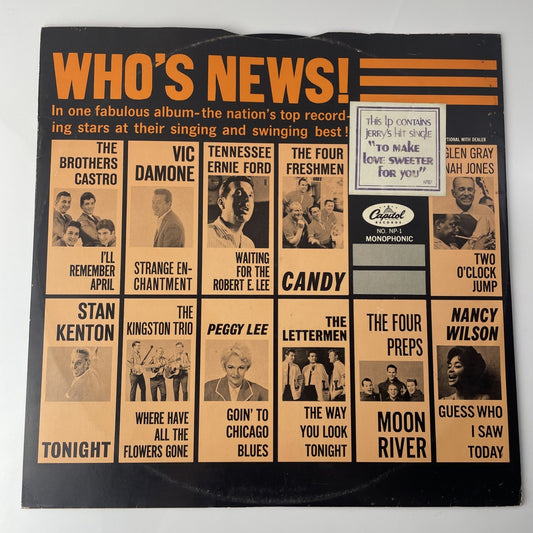 Who's News - numerous artists promo album Capitol records 33 