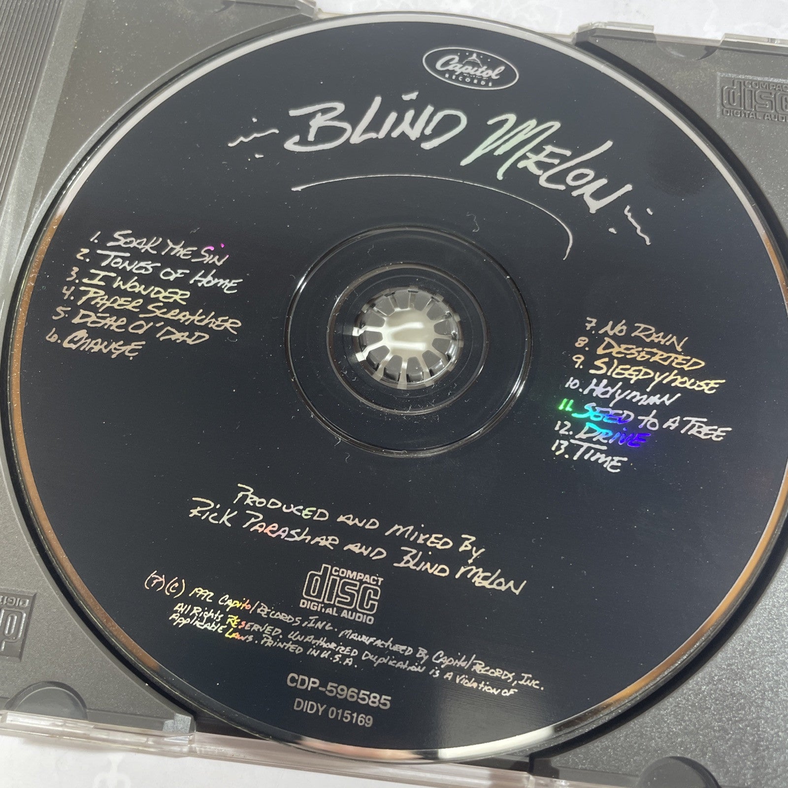 Blind Melon by Blind Melon (CD, 1992) 90s Alternative Rock No Rain Original CIB