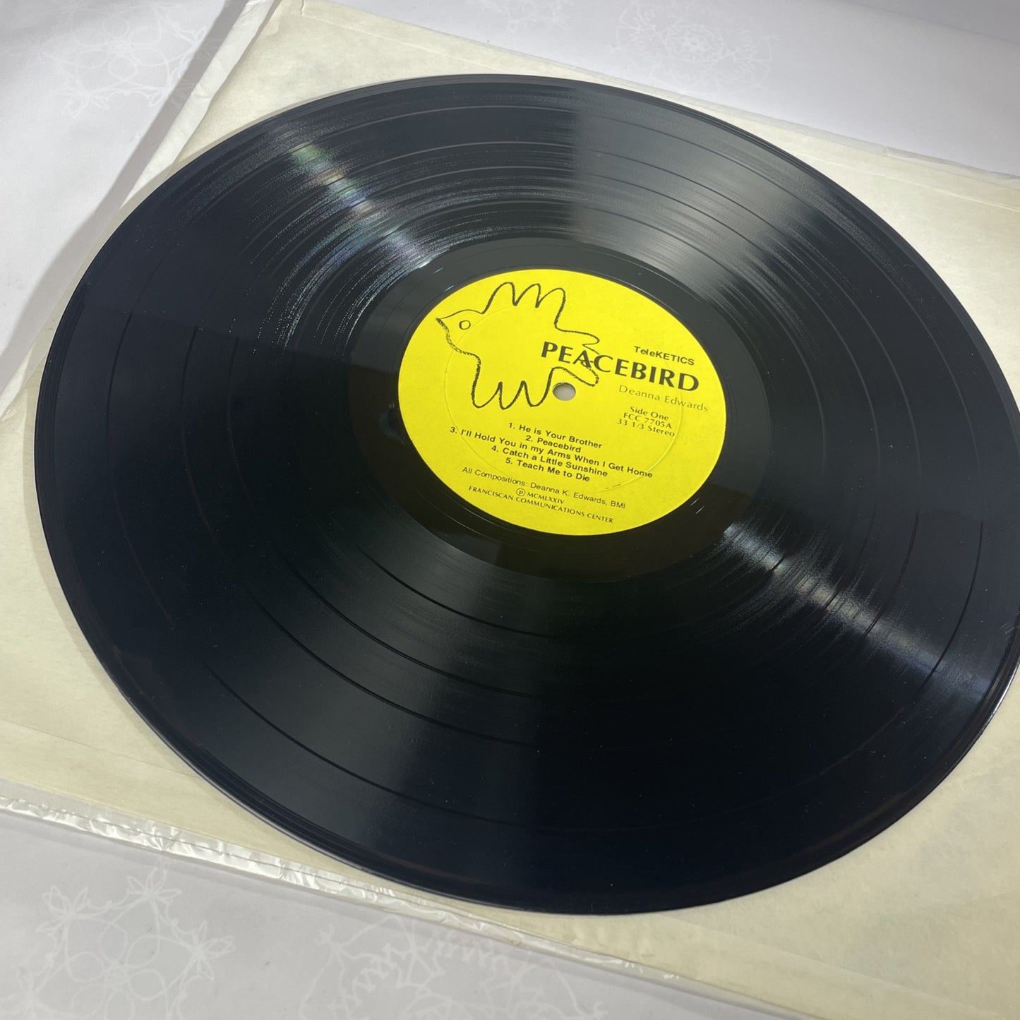 Deanna Edwards Peacebird 1974 LP Vinyl Record Album A Teleketics Release
