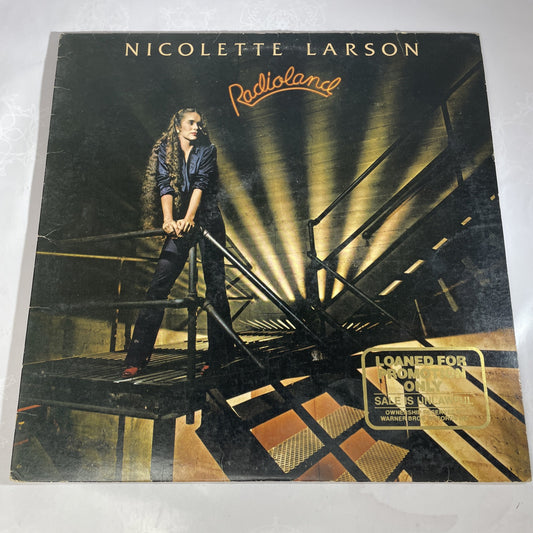 Rare Promo Stamp NICOLETTE LARSON--RADIOLAND--VINYL ALBUM Warner Bros Original