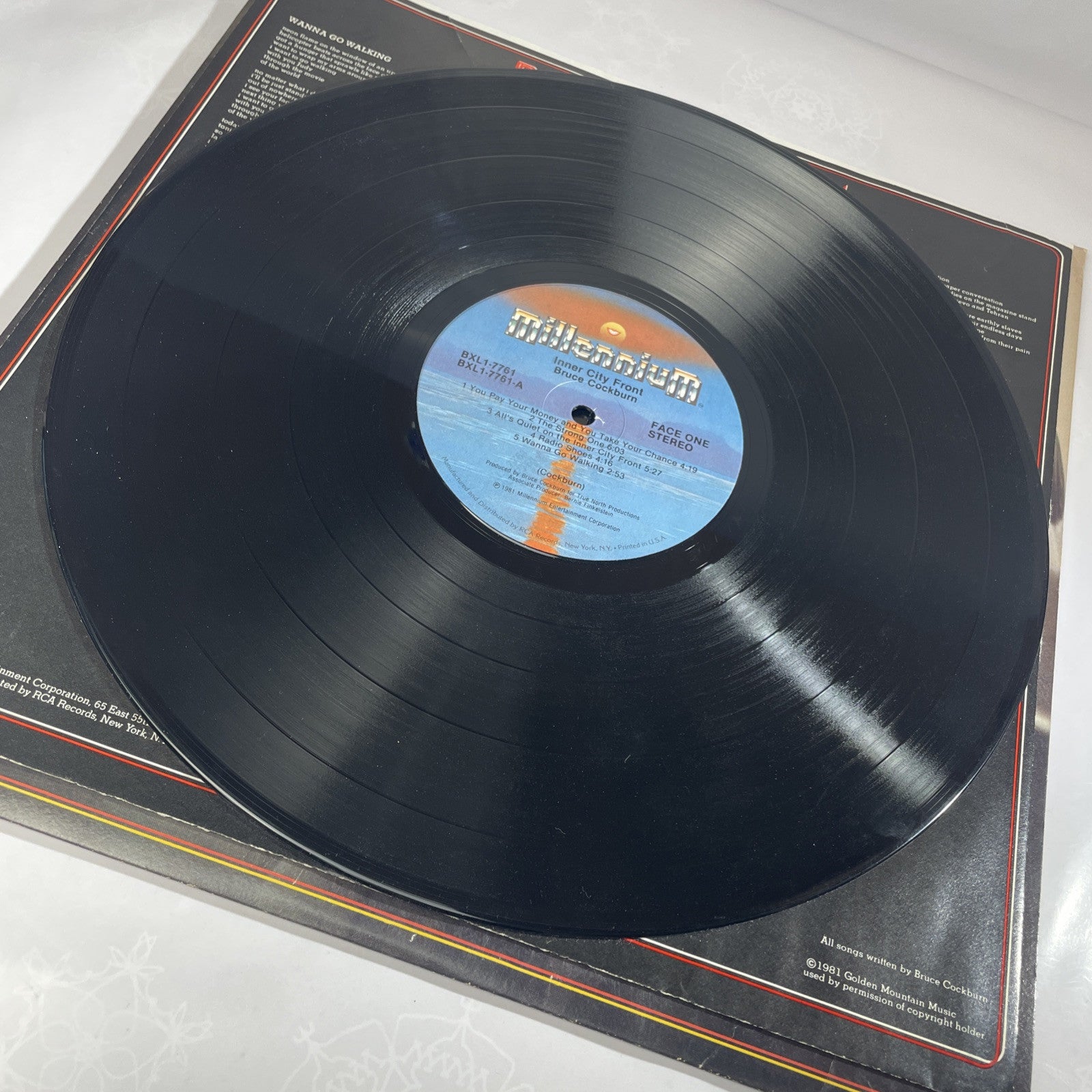 BRUCE COCKBURN Inner City Front LP CANADA Import True North w/ Inner VG