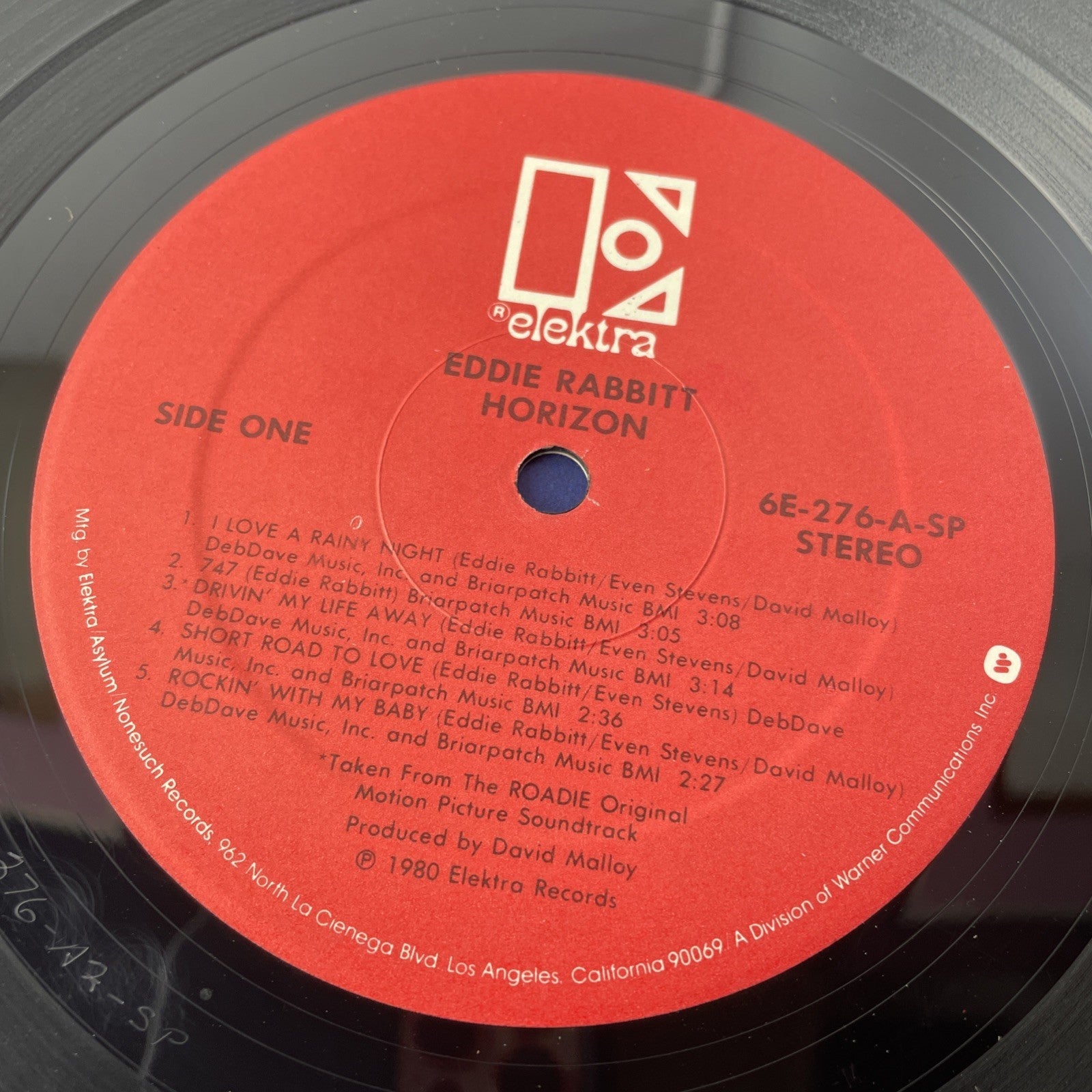 Eddie Rabbitt Horizon LP 6E-276 Vinyl 1980s Rock Folk Country Vintage