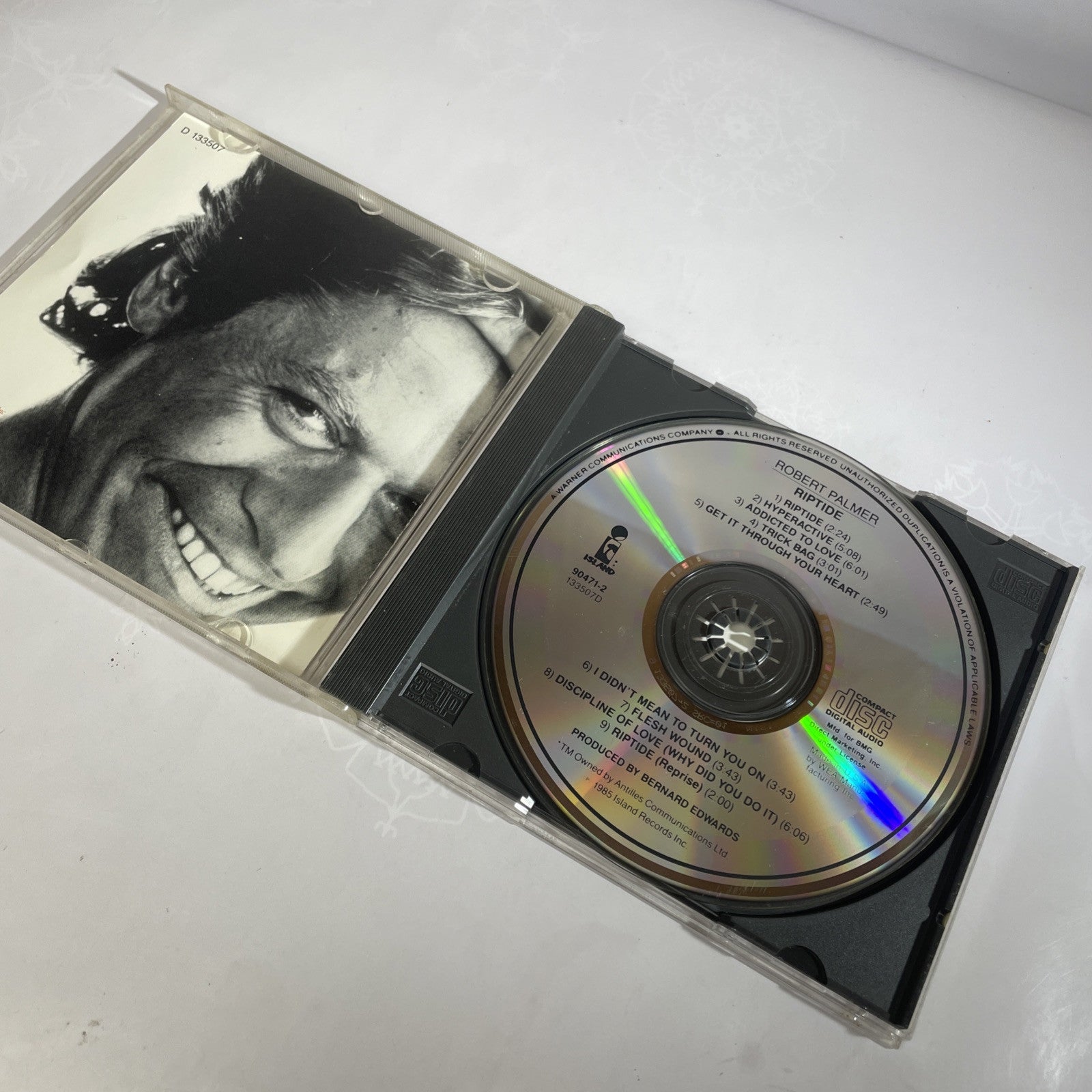 Robert Palmer *Riptide *CD *NM/NM *Island *A2 90471 *CLUB *CRC *CLASSIC POP ROCK