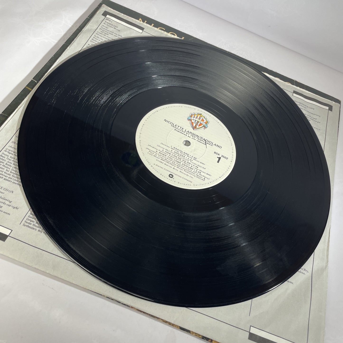 Rare Promo Stamp NICOLETTE LARSON--RADIOLAND--VINYL ALBUM Warner Bros Original