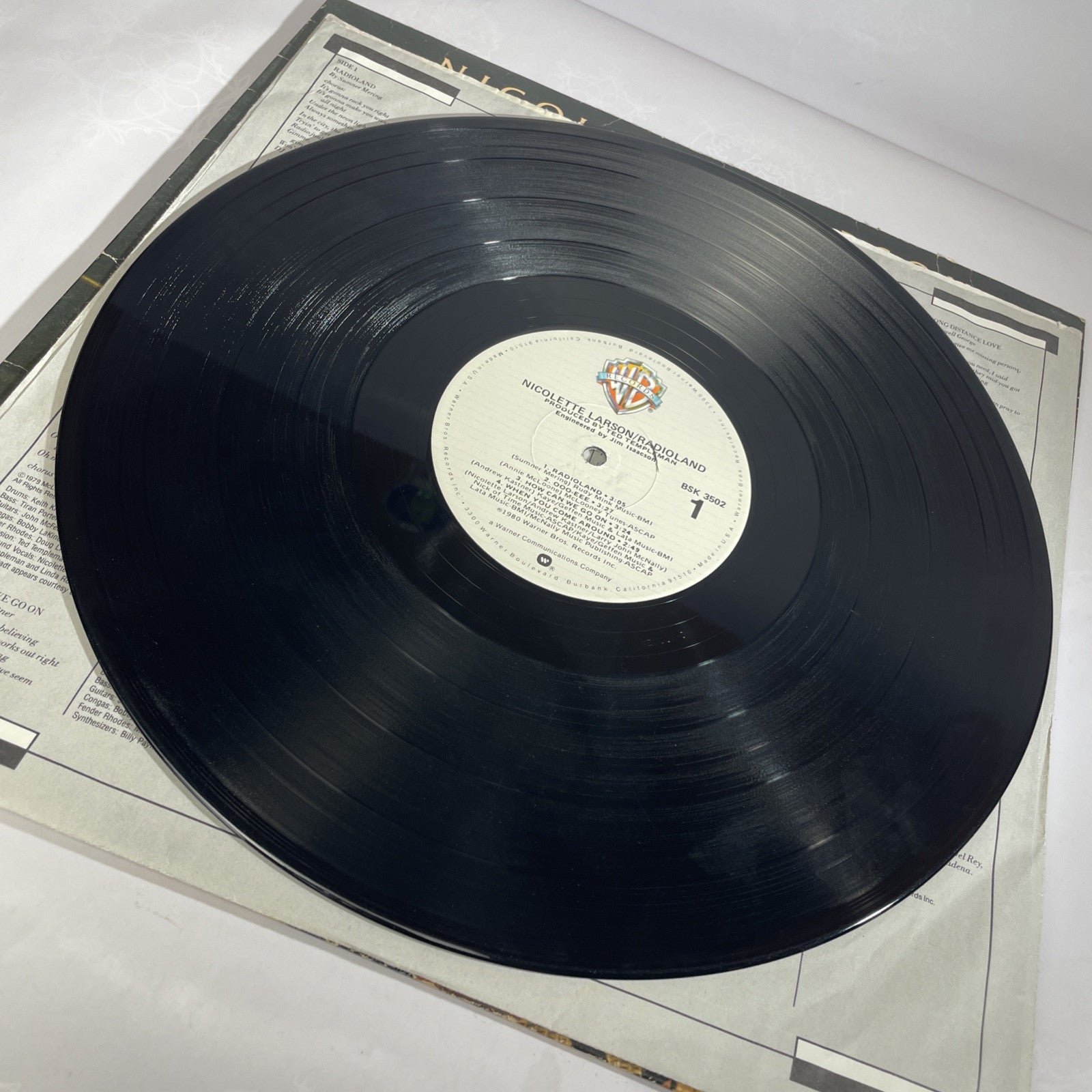 Rare Promo Stamp NICOLETTE LARSON--RADIOLAND--VINYL ALBUM Warner Bros Original