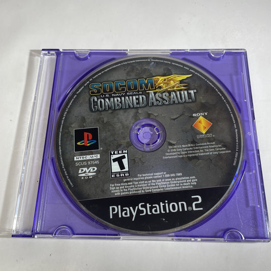 Socom U.S. Navy Seals Combined Assault PlayStation 2 PS2 Disc Only