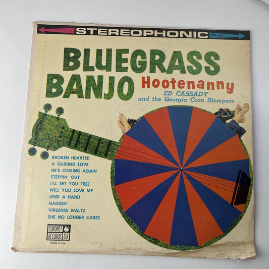 BLUEGRASS BANJO HOOTENANNY VINYL LP CORONET RECORDS BROKEN HEARTED, NAGGIN', VG