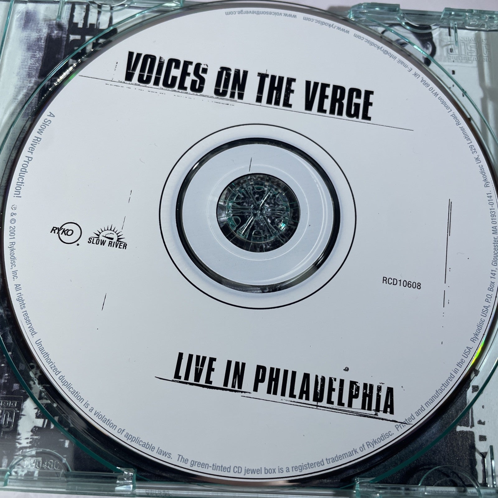 Live in Philadelphia by Voices on the Verge (CD, 2001)