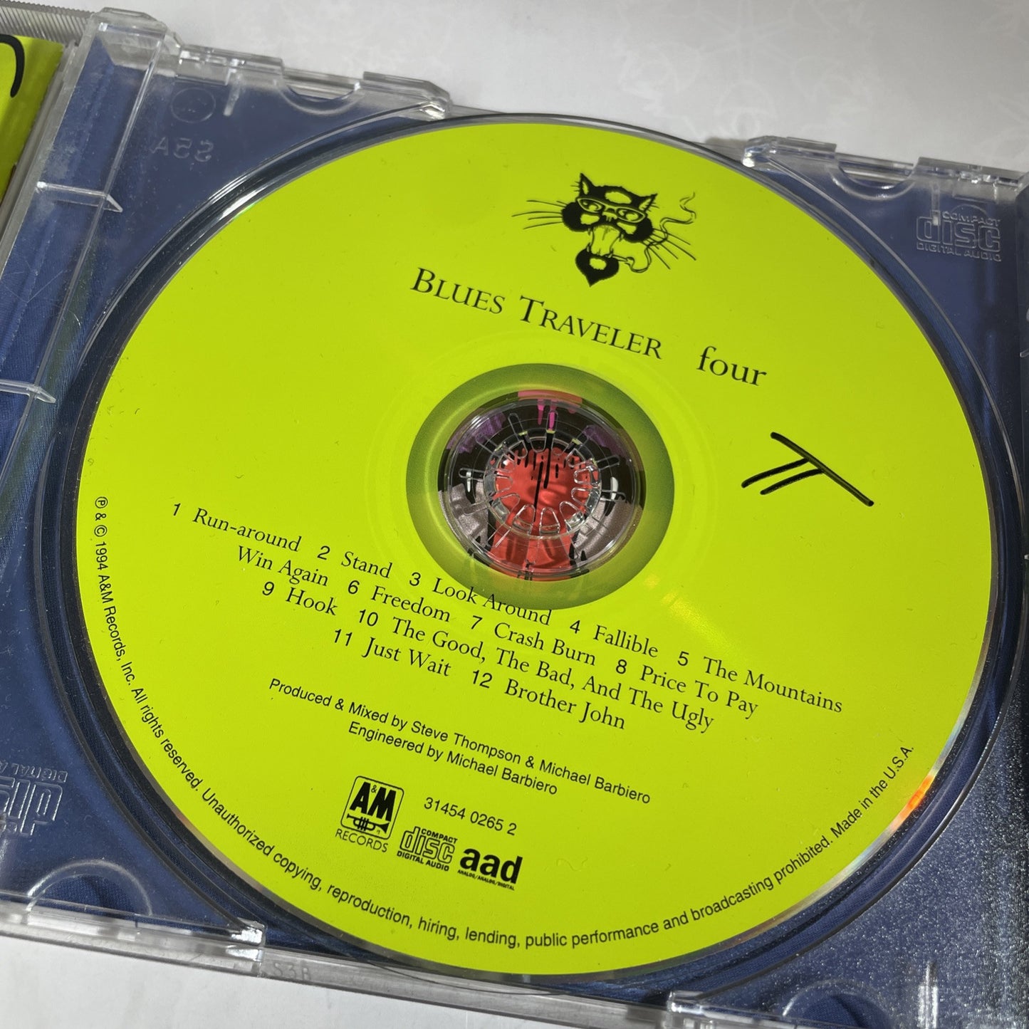 Four, Blues Traveler Original 1994 Album Complete Run Around Hook