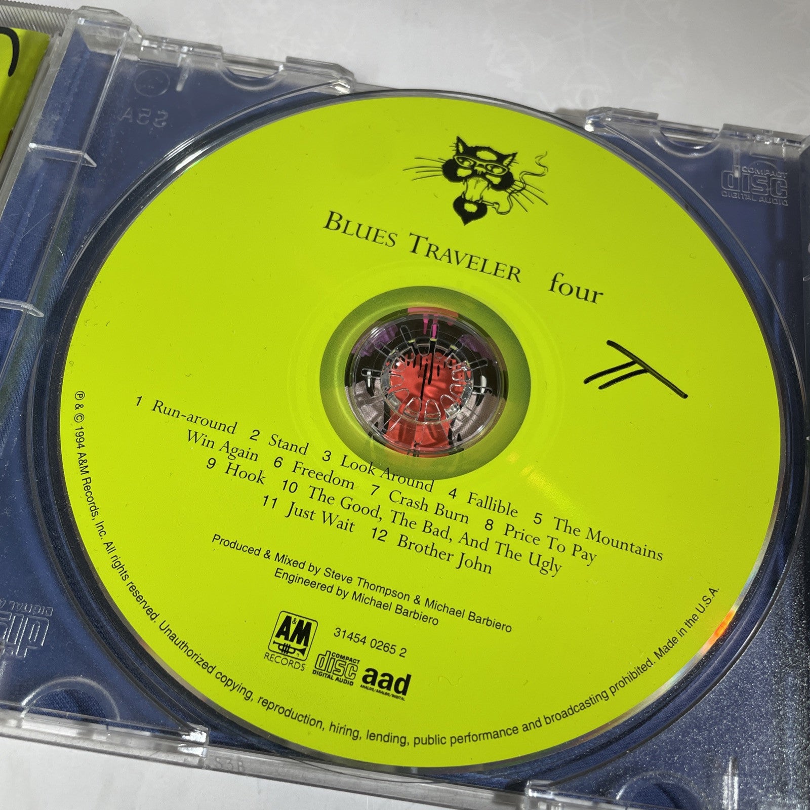 Four, Blues Traveler Original 1994 Album Complete Run Around Hook