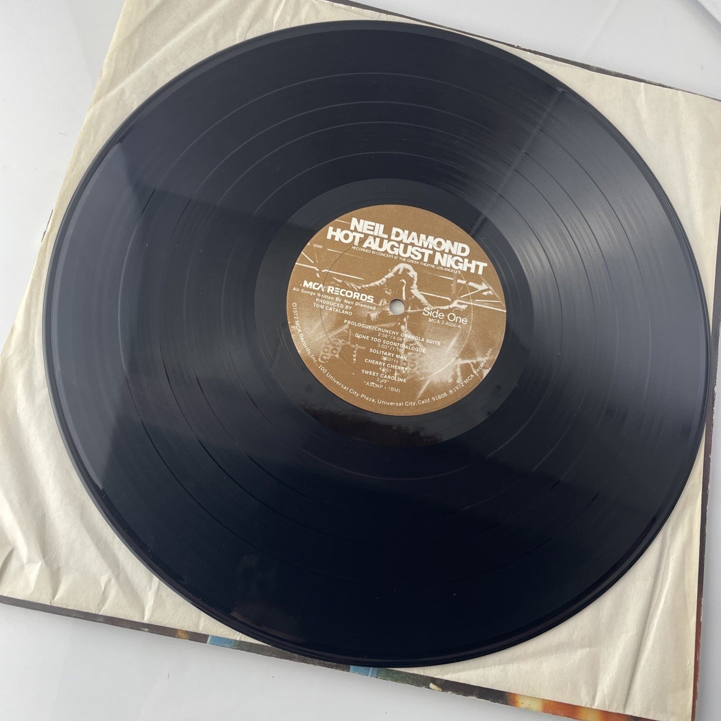 Neil Diamond - Hot August Night Vinyl Records 1972, MCA Records MCA 2-8000 EX!