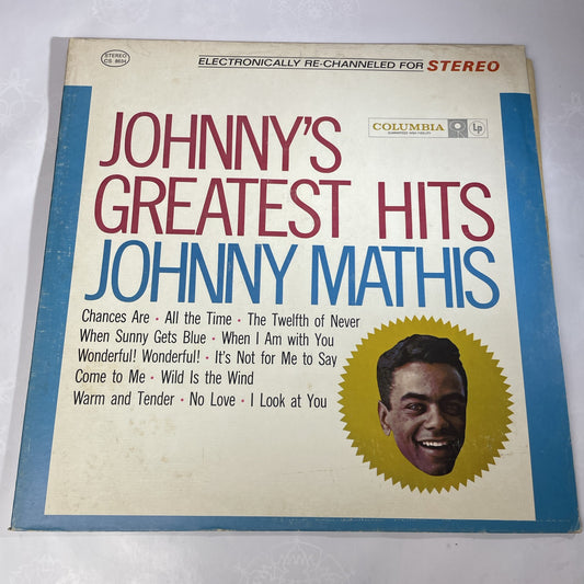 Vinyl Record LP Johnny Mathis Greatest Hits VG Condition Vintage Original