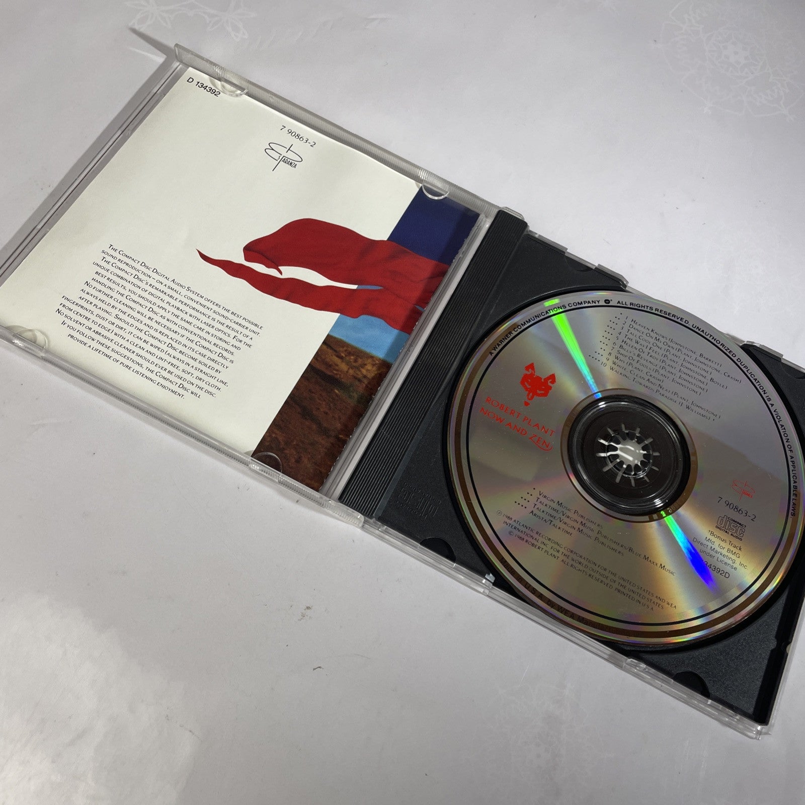 Now & Zen by Robert Plant (CD, 1988, Es Paranza) VG Original Classic Rock Vocals