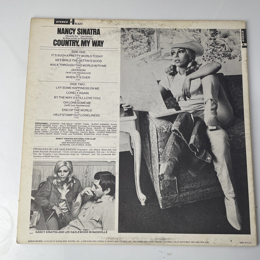 Nancy Sinatra & Lee Hazlewood Country,  my way Reprise RS 6251 orig 1967 1st