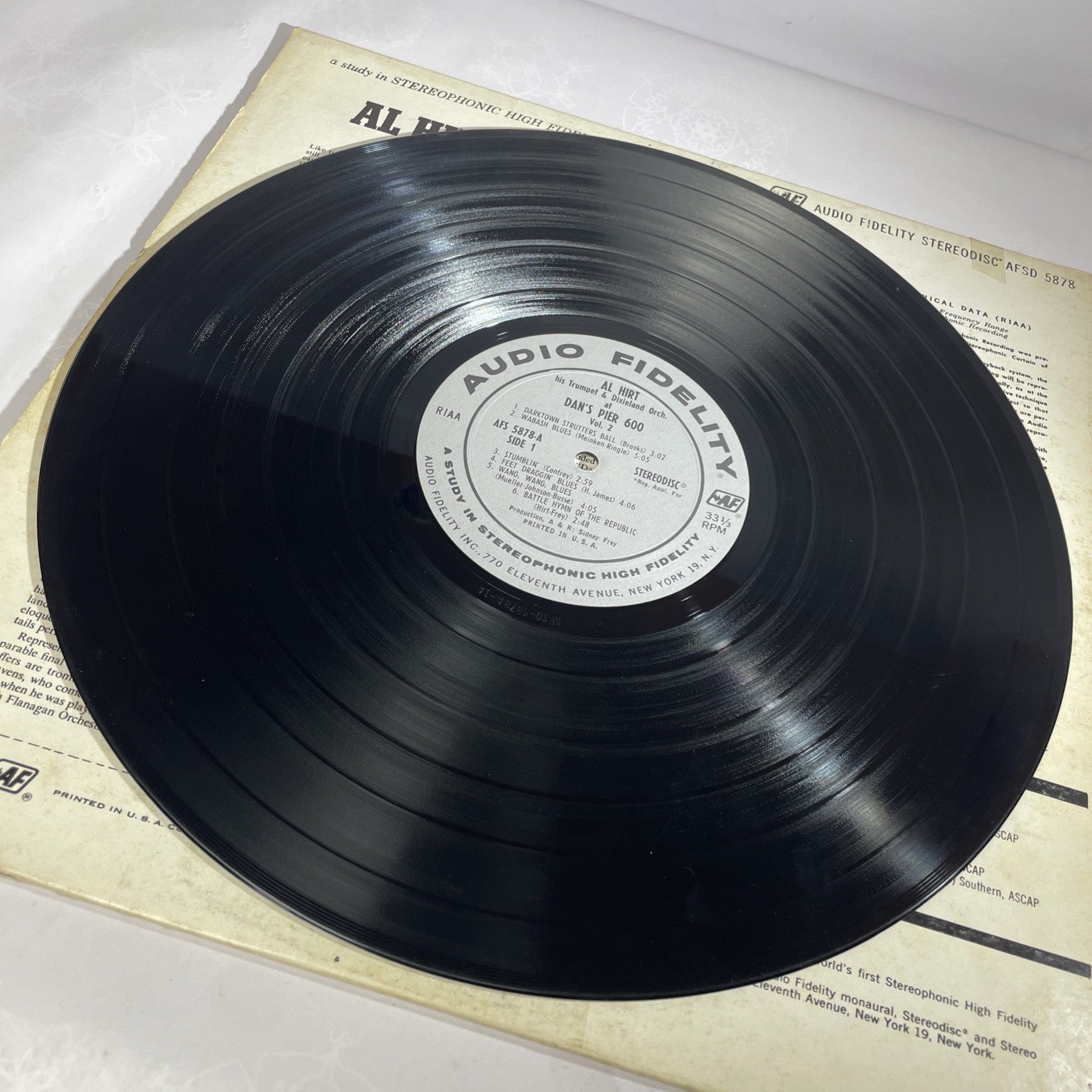 AL HIRT SWINGIN' DIXIE  AT DAN'S PIER 600 IN NEW ORLEANS VOL. 2 12" 33 RPM  EX